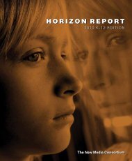 The 2010 Horizon Report: K-12 Edition - New Media Consortium