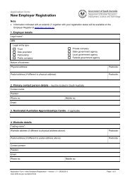 New employer registration application form (PDF) - SA.Gov.au