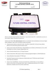 Bedienungsanleitung FUTURE-CENTRAL-CONTROL (FCC) - Mttm