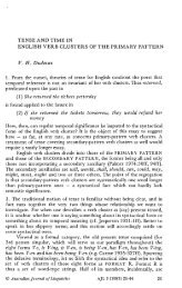 TENSE AND TIME IN ENGLISH VERB CLUSTERS OF THE ...