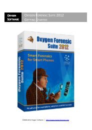 Oxygen Forensic Suite - GETTING STARTED - SME
