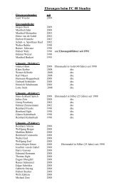 Ehrungen beim FC 08 Staufen
