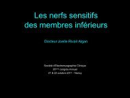 Les nerfs sensitifs des membres infÃ©rieurs - SociÃ©tÃ© d ...