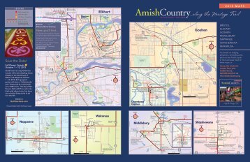 2013 Heritage Trail/Quilt Gardens Map - Amish Country