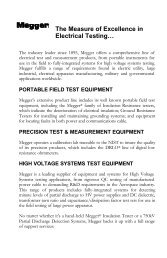 Megger Detex® Voltage Detectors Manual PDF - Instrumart