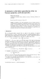 An alternative to the Liiders generalization of the von Neumann ...