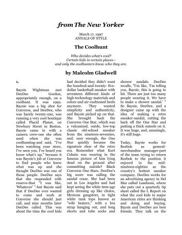 malcolm gladwell s the creation myth review Malcolm gladwell is one of my favorite authors we are so caught in the myths of the best and the brightest and the self-made that we think outliers spring. malcolm gladwell s the creation myth review Malcolm gladwell is one of my favorite authors we are so caught in the myths of the best and the brightest and the self-made that we think outliers spring.
