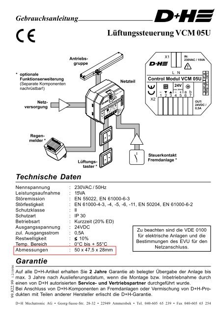 VCM 05U.pmd - D+H Mechatronic