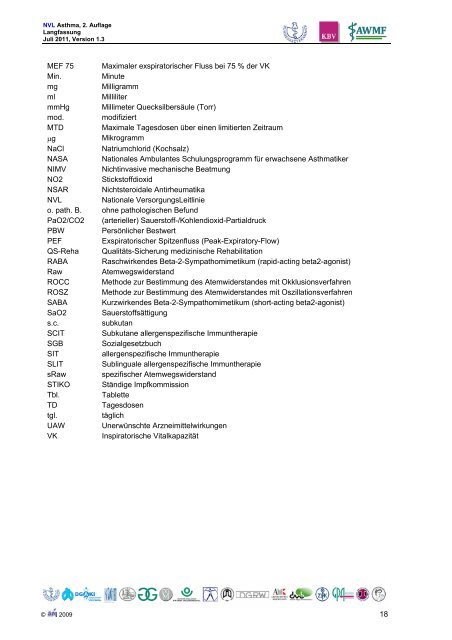 Asthma - Versorgungsleitlinien.de