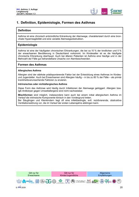 Asthma - Versorgungsleitlinien.de