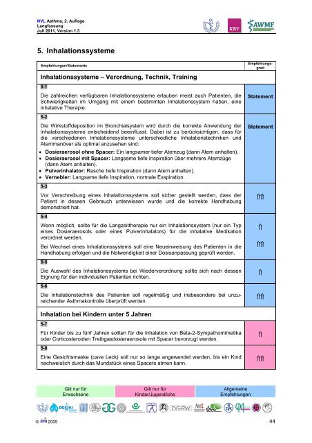 Asthma - Versorgungsleitlinien.de