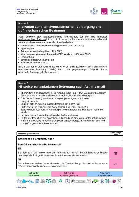 Asthma - Versorgungsleitlinien.de