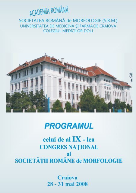 Program (PDF) - Societatea Romana de Morfologie