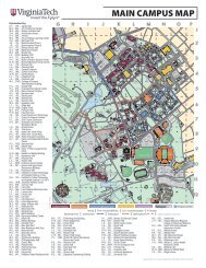 MAIN CAMPUS MAP - Virginia Tech