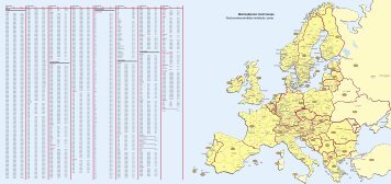 Marknadszoner inom Europa. - Schenker