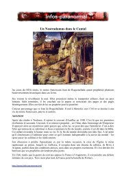 Un Nostradamus dans le Cantal - Infos-paranormal.net