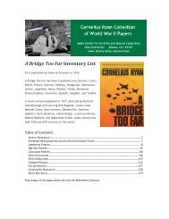 A Bridge Too Far - OHIO University Libraries