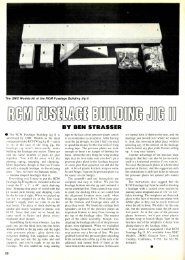 Fuselage Building Jig II - RCM Plans