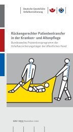 und Altenpflege - Rückengerechtes Arbeiten in Pflege und Betreuung