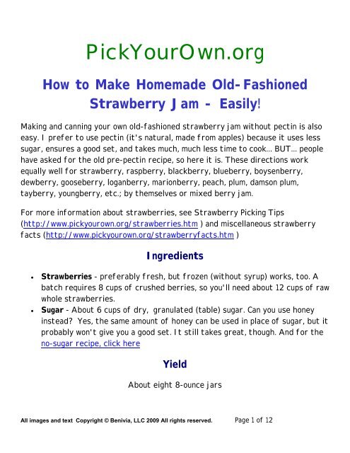 Strawberry Jam no Pectin PDF