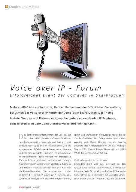 Voice over IP - Forum - VSE Net GmbH