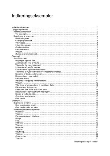 Eksempler - Statens Byggeforskningsinstitut