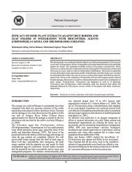 efficacy of some plant extracts against rice borers and leaf folder in ...