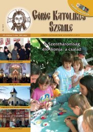 GÃ¶rÃ¶gkatolikus Szemle 2009. mÃ¡jus - Magyar GÃ¶rÃ¶gkatolikus EgyhÃ¡z