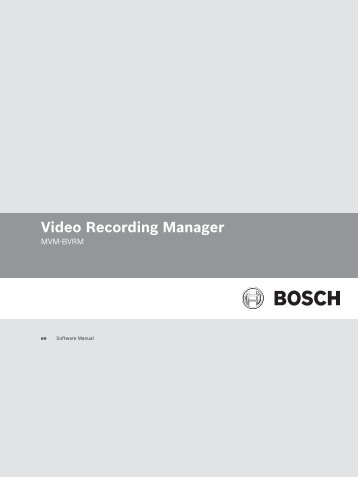 Operation Guide - Bosch Security Systems