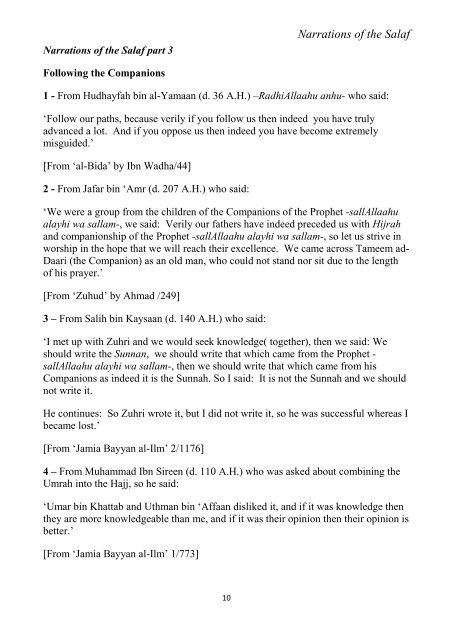 Miraath-Publications-Narrations-of-the-Salaf-2014