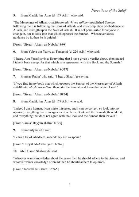 Miraath-Publications-Narrations-of-the-Salaf-2014