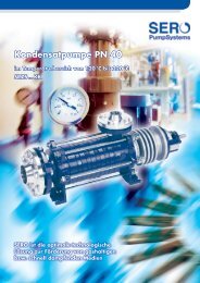 Kondensatpumpe PN 40 - SERO PumpSystems GmbH