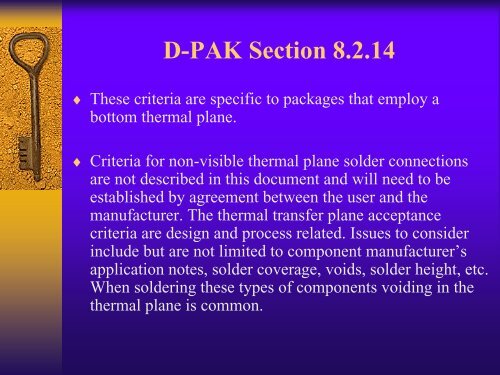 ipc-a-610 âacceptability of electronic assembliesâ - SMTA