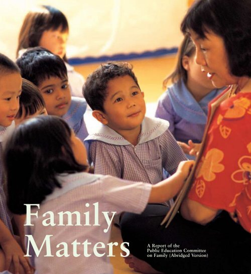 Family Matters – Report of the Public Education Committee on ...