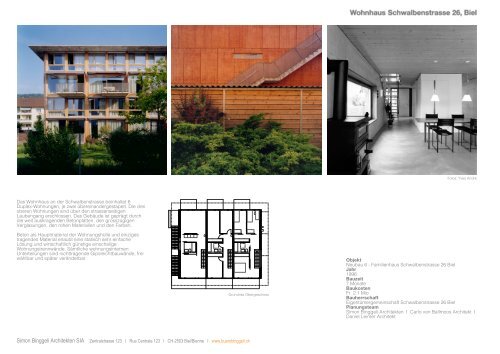 100_100 Frontseite - BÃ¼ro Binggeli Architekten SIA