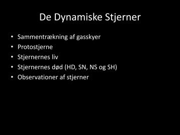 De Dynamiske Stjerner - Fysik A