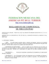 federacion mexicana del american pit bull terrier - Voraus