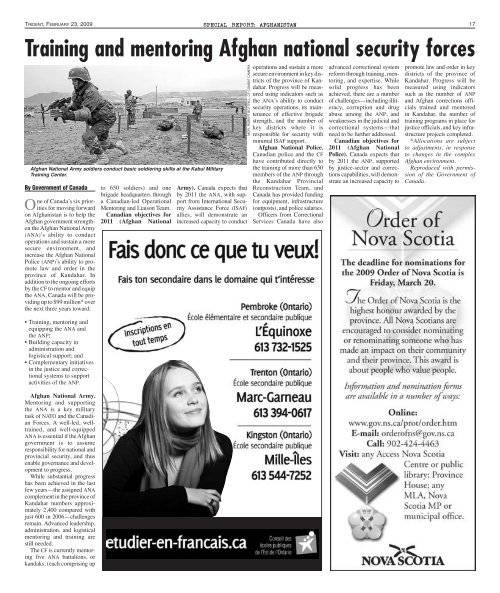 February 23, 2009 - Tridentnews.ca