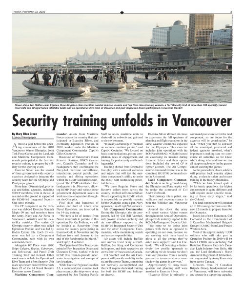 February 23, 2009 - Tridentnews.ca