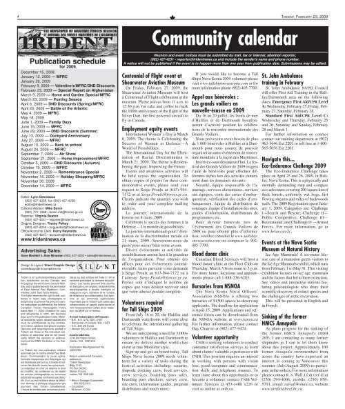 February 23, 2009 - Tridentnews.ca