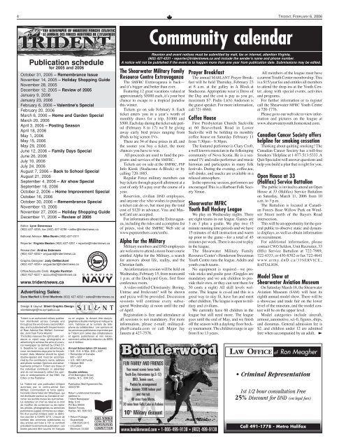Trident Feb 6 2006 - Tridentnews.ca
