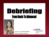 Simulation Debriefing Presentation (pdf)