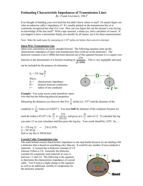 estimating-characteristic-impedances-of-transmission-lines