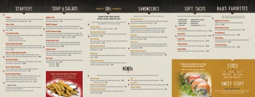 Louisville Menu - Drake's