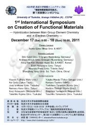 1st International Symposium on Creation of Functional Materials