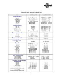 Liste des outillages - Neptun Gears