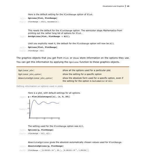 Mathematica Tutorial: Visualization And Graphics - Wolfram Research