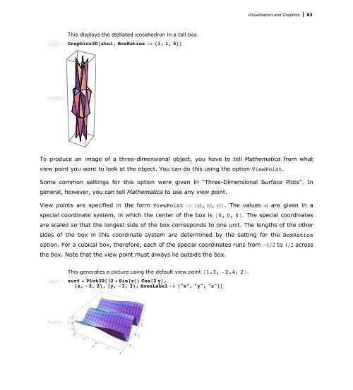 Mathematica Tutorial: Visualization And Graphics - Wolfram Research