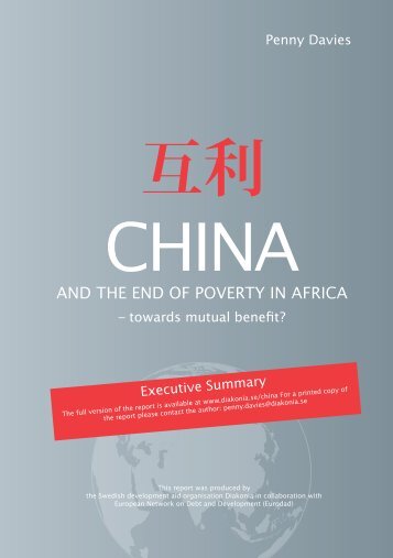 China and the end of poverty in Africa- towards mutual ... - Diakonia