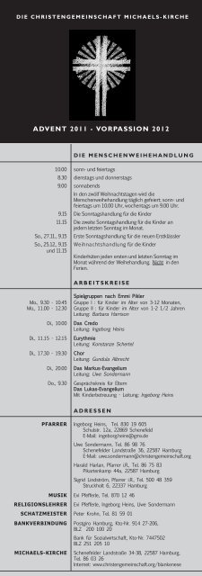 Michaeli 2005.qxp - Die Christengemeinschaft